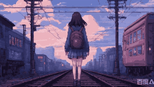在米轨上行走